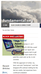 Mobile Screenshot of fundamental.org